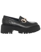 Mocassins en Cuir Oria noirs - Talon 4.5 cm