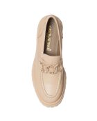 Mocasines de piel Uslo beige - Tacón de 4,5 cm