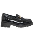 Mocassins en Cuir Erbo noirs - Talon 4.5 cm