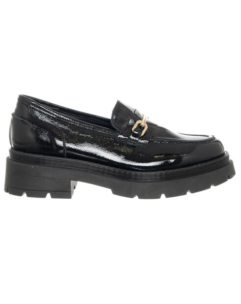 Mocassins en Cuir Erbo noirs - Talon 4.5 cm