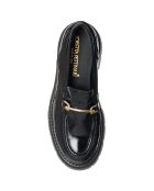 Mocassins en Cuir Erbo noirs - Talon 4.5 cm