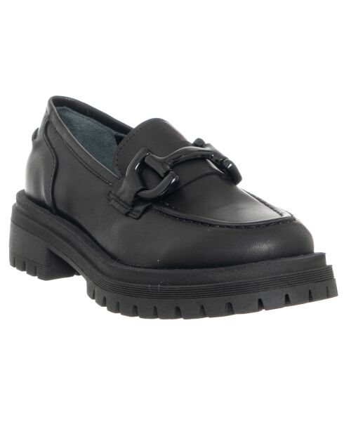 Mocassins en Cuir Isea noirs - Talon 4.5 cm