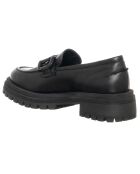 Mocassins en Cuir Isea noirs - Talon 4.5 cm