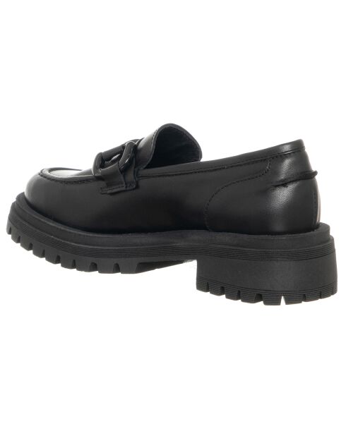 Mocassins en Cuir Isea noirs - Talon 4.5 cm