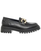 Mocassins en Cuir Mean noirs - Talon 4.5 cm