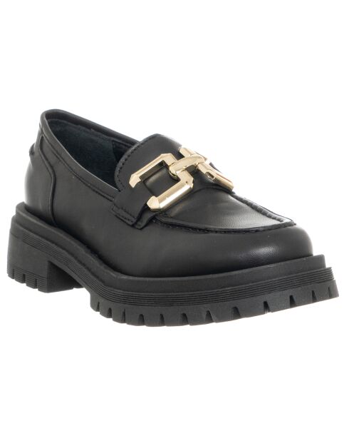 Mocassins en Cuir Mean noirs - Talon 4.5 cm