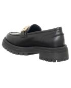 Mocassins en Cuir Mean noirs - Talon 4.5 cm