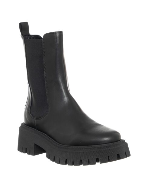 Chelsea Boots en Cuir Wena noires