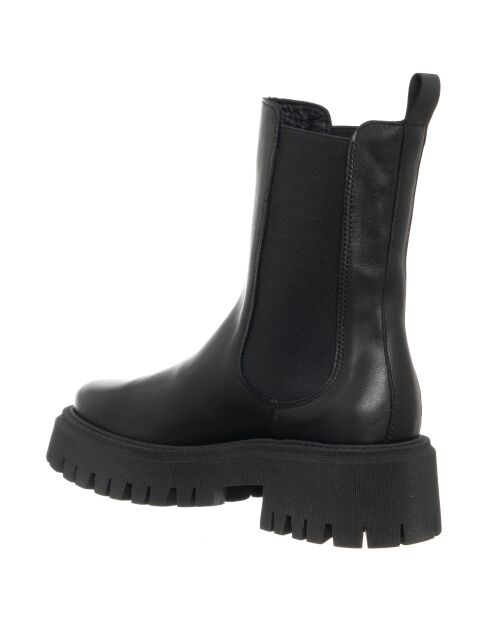 Chelsea Boots en Cuir Wena noires