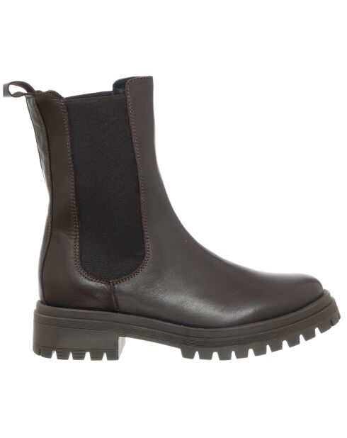 Chelsea Boots en Cuir Phono noires