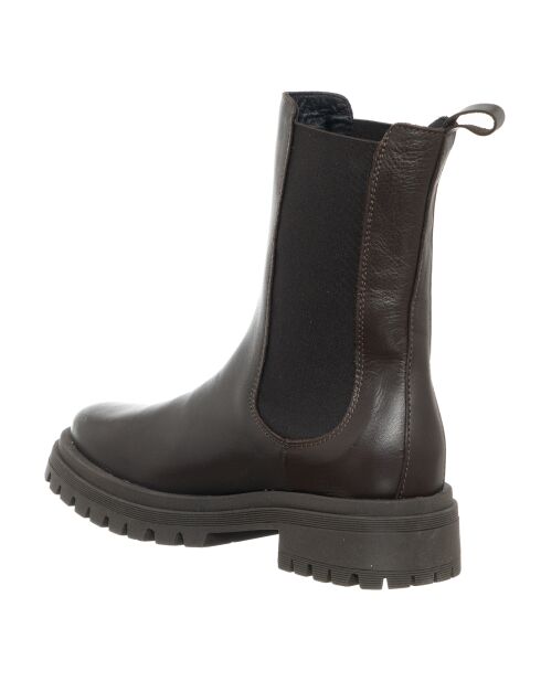 Chelsea Boots en Cuir Phono noires