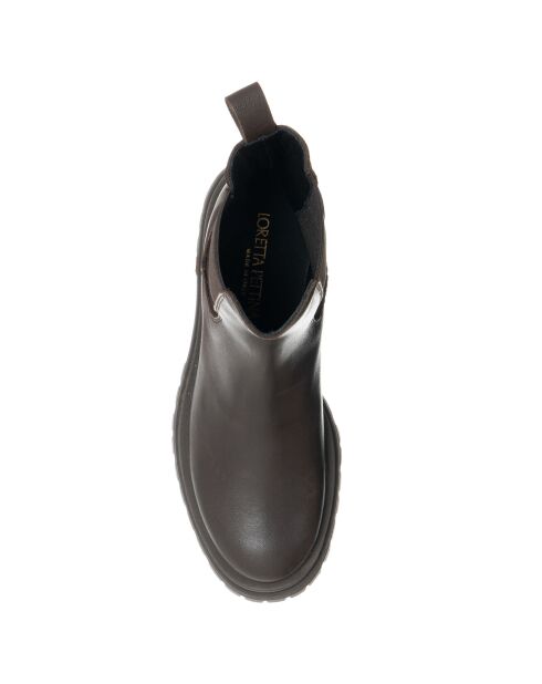 Chelsea Boots en Cuir Phono noires
