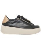 Sneakers en Cuir Pace noir/blanc/platine