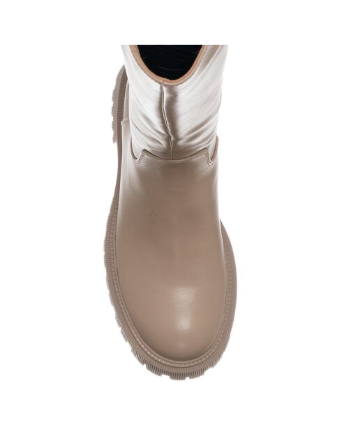Stivali beige Panea