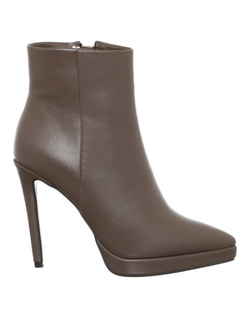 Bottines Deno marron - Talon 11.5 cm