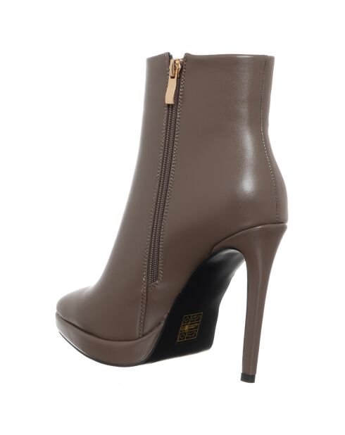 Bottines Deno marron - Talon 11.5 cm