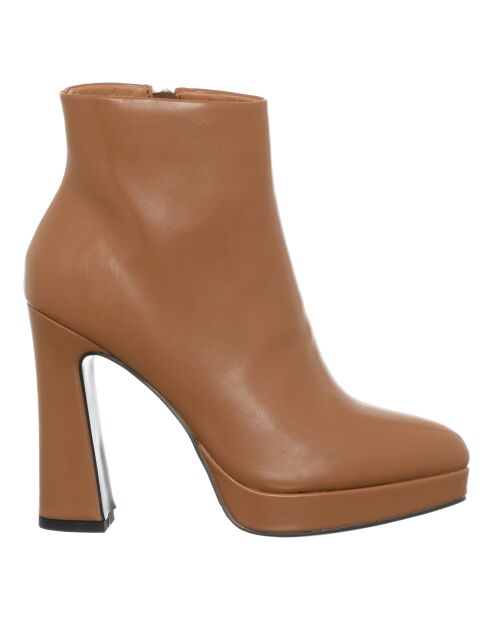 Bottines Ebea camel - Talon 11.5 cm