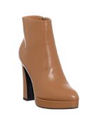 Bottines Ebea camel - Talon 11.5 cm