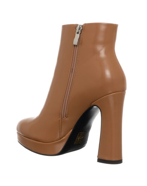 Bottines Ebea camel - Talon 11.5 cm