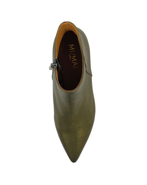 Bottines en Cuir Lynn bronze