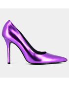 Escarpins en Cuir Dinera violets - Talon 10 cm