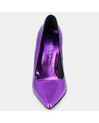 Escarpins en Cuir Dinera violets - Talon 10 cm