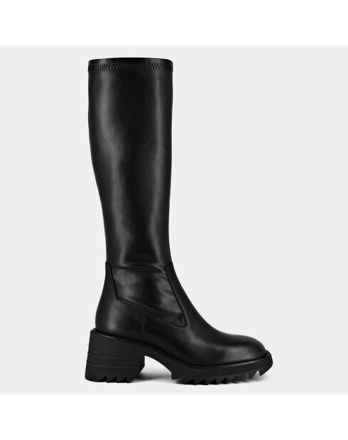 Bottes Dovus noires - Talon 6.5 cm