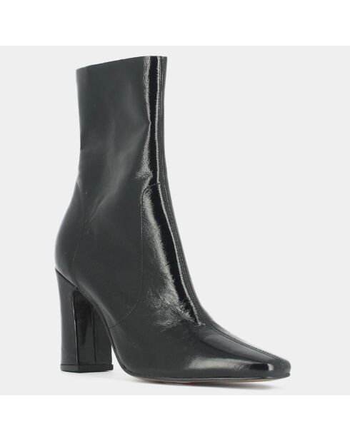 Bottines en Cuir Dulip noires - Talon 9 cm