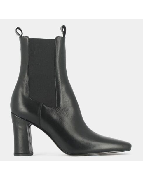 Chelsea boots en Cuir Dulle noires - Talon 9 cm