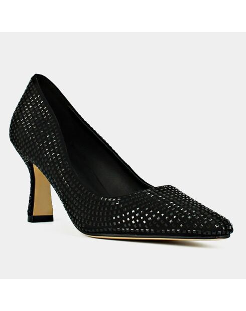 Escarpins en Cuir Midou noirs - Talon 7 cm