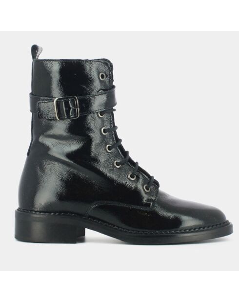 Boots en Cuir Caleb noires