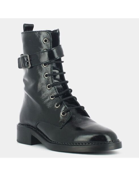 Boots en Cuir Caleb noires