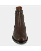 Boots en Cuir et Velorus de Cuir Maston marron