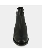 Boots en Cuir et Velorus de Cuir Maston noires