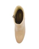 Bottines en Cuir Lorna café - Talon 6.5 cm
