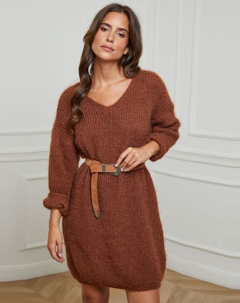Robe Pull Juliette tabac