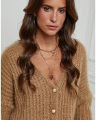 Gilet Manon camel