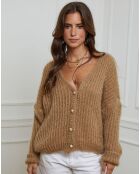 Gilet Manon camel