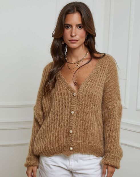 Gilet Manon camel