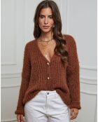 Gilet Manon tabac