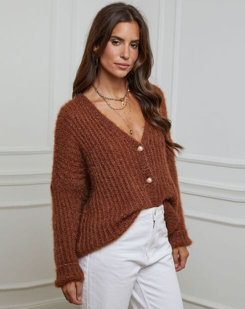 Gilet Manon tabac