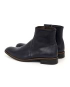 Boots en Cuir Bopiz bleu marine