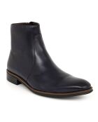 Boots en Cuir Bopiz bleu marine