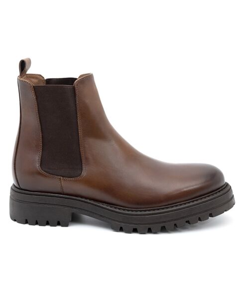 Chelsea Boots en Cuir Palmage marron
