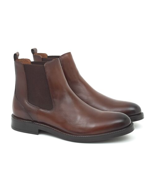 Chelsea Boots en Cuir Paumen marron