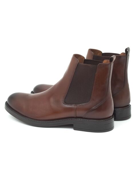 Chelsea Boots en Cuir Paumen marron
