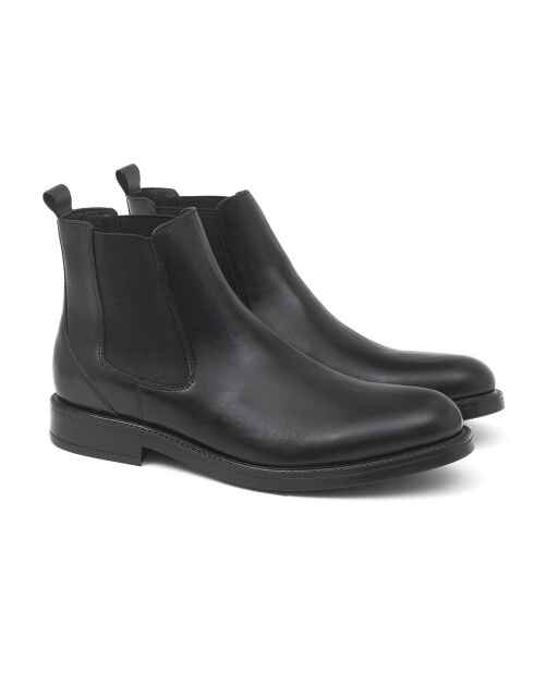 Chelsea Boots en Cuir Pavlor noires