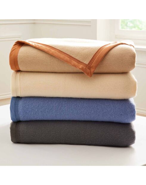 Coperta in lana merino Abondance Steel