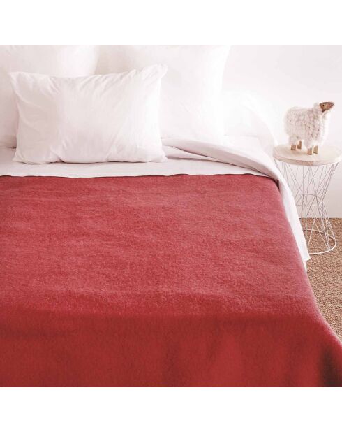 Volta gezuckerte doppelseitige Decke aus reiner Wolle mit Rosenholz