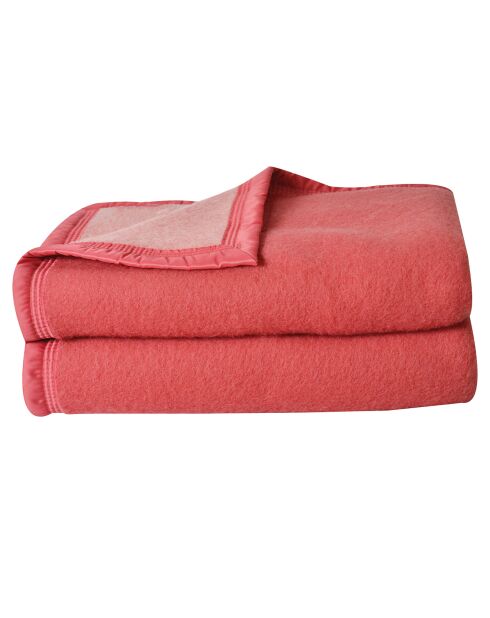 Volta gezuckerte doppelseitige Decke aus reiner Wolle mit Rosenholz